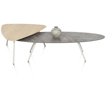 XOOON 150 x 50 cm - HPL marmer licht grijs Silk Grey