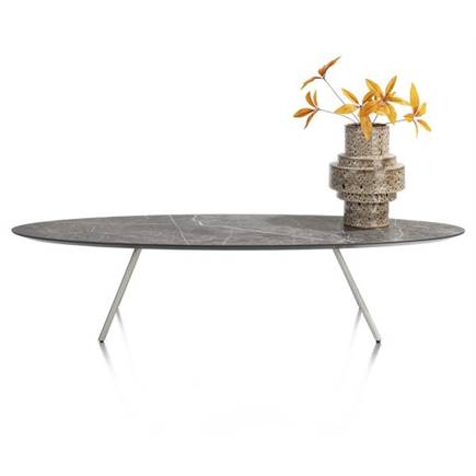 XOOON 150 x 50 cm - HPL marmer licht grijs Silk Grey