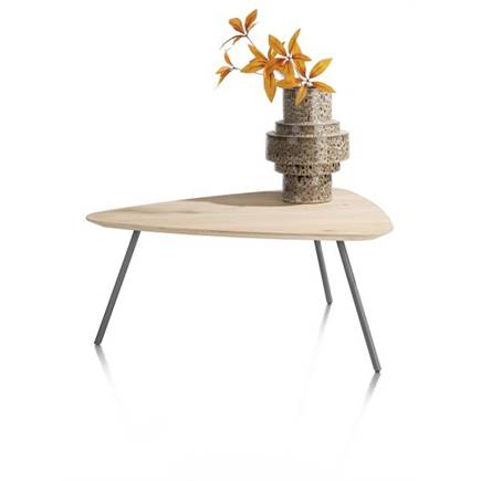 XOOON 85 x 77 cm - eiken fineer Metal Graphite