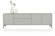 XOOON NOON dressoir 240 cm - 3-deuren + 2-laden - bovenblad in HPL light grey