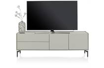 XOOON NOON tv meubel lowboard 170 cm - 2-deuren + 2-laden - geheel silk grey