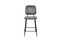 XOOON NOVALI barkruk frame off black - rug in Karese & zit in Vito