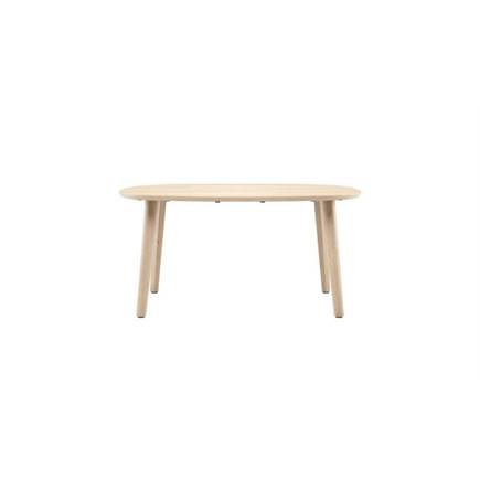 XOOON eetkamertafel 160 x 125 cm - Deens ovaal blad met houten poot Natural