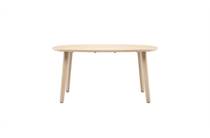 XOOON ODDA ronde tafel eetkamertafel 160 x 125 cm - Deens ovaal blad met houten poot Natural