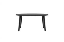 XOOON ODDA ronde tafel eetkamertafel 160 x 125 cm - Deens ovaal blad met houten poot Onyx