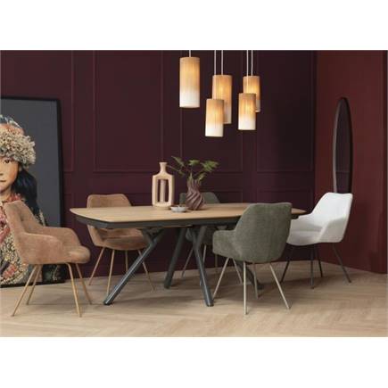 XOOON metalen frame RAL 7034 - grijs-groen - stof Vada mosgroen