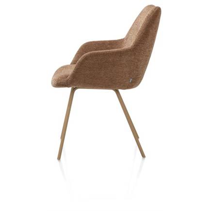 XOOON metalen frame RAL 1011 - biscuit - stof Vada koper