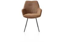 XOOON ODIN eetkamer fauteuil graphiet frame - stof Vada Koper