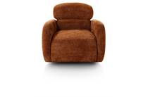 XOOON OSTIA fauteuil draai stof Derby Koper