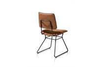 XOOON OTIS eetkamerstoel zwart frame - Kibo Cognac