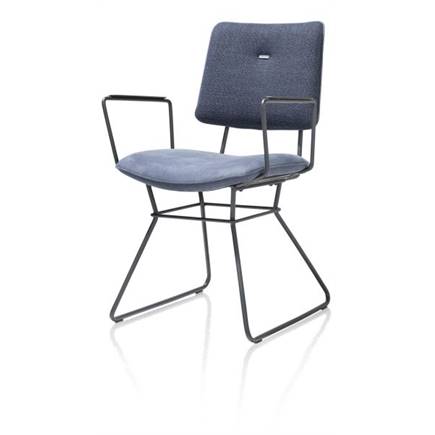 XOOON zwart frame - combi Vito / Nubucco met bies Nubucco