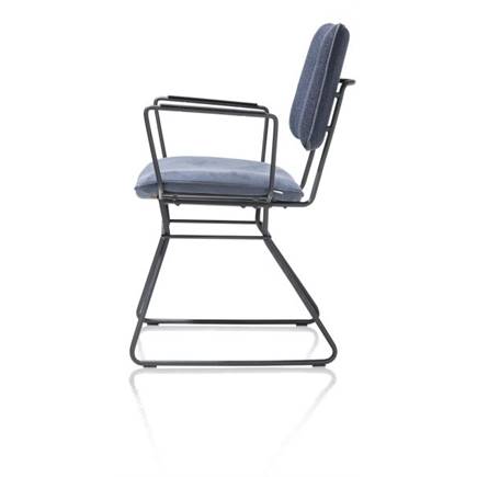 XOOON zwart frame - combi Vito / Nubucco met bies Nubucco