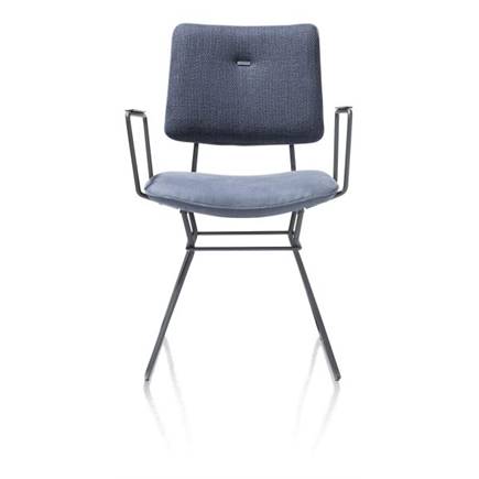 XOOON zwart frame - combi Vito / Nubucco met bies Nubucco