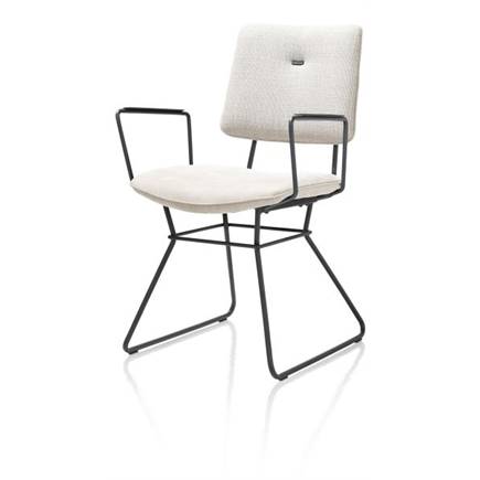 XOOON zwart frame - combi Vito / Nubucco met bies Nubucco