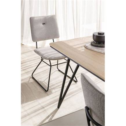 XOOON zwart frame - combi Vito / Nubucco met bies Nubucco