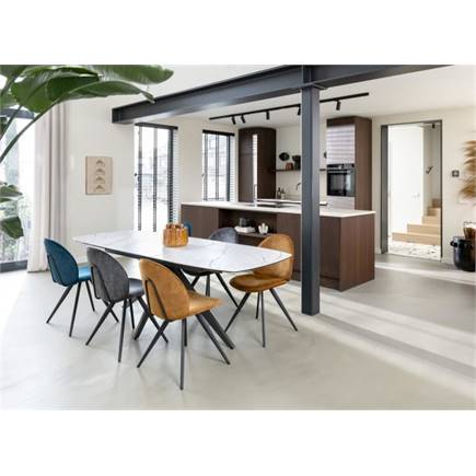 XOOON 180 (+ 60) x 90 cm - keramiek op glas Antraciet