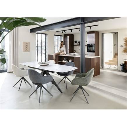 XOOON 180 (+ 60) x 90 cm - keramiek op glas Wit