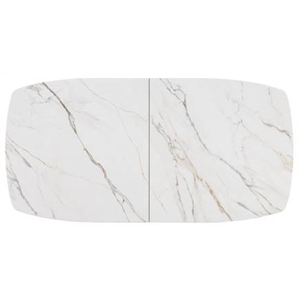 XOOON 180 (+ 60) x 90 cm - keramiek op glas Wit