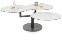 XOOON PETE salontafel draaibaar - ca. 100 x 100 cm (3 bladen rond)