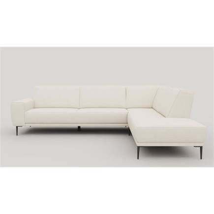 XOOON 3-zits arm links+hoek+ottomane small rechts - arm a - poot 19 cm. + design-frame + pocket - vada