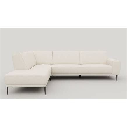 XOOON ottomane small links+hoek+2.5-zits arm rechts - arm a - poot 19 cm. + design-frame + pocket - vada