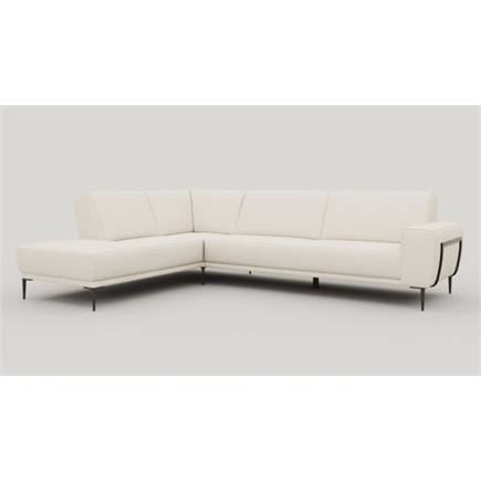 XOOON ottomane small links+hoek+2.5-zits arm rechts - arm a - poot 19 cm. + design-frame + pocket - vada