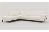 XOOON PUGLIA hoekbank ottomane small links+hoek+2.5-zits arm rechts - arm a - poot 19 cm. + design-frame + pocket - vada