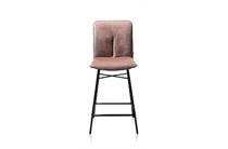 XOOON QUINT barkruk knock down - stof Enova Burgundy Red