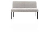 XOOON REVERSO eetbank 140 cm - pocket - stof Livigno Kiezel