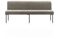 XOOON REVERSO eetbank 200 cm - pocket - stof Livigno Bruin