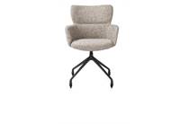 XOOON wielen - alu frame in graphiet - rough off black - steelbrown - selected choices eetkamer fauteuil