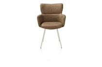 XOOON SAGE eetkamer fauteuil 4-pootjes creme - stof Oregon Desert