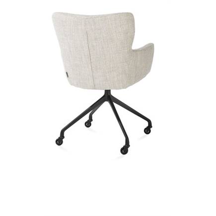 XOOON wielen - alu frame in rough off black - stof Luton Creme