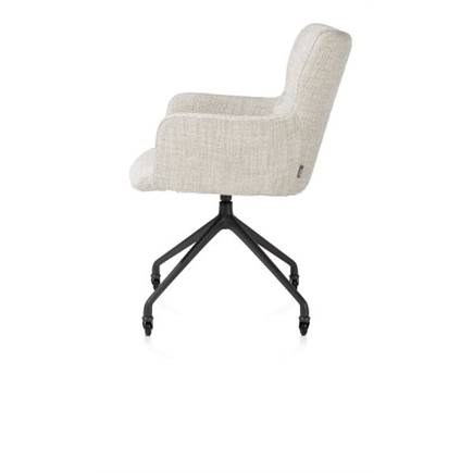 XOOON wielen - alu frame in rough off black - stof Luton Creme