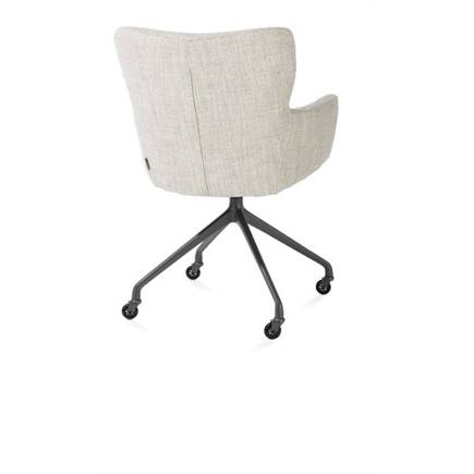 XOOON wielen - alu frame in graphiet - stof Luton Creme
