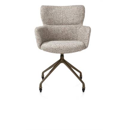 XOOON wielen - alu frame in steelbrown - stof Luton Koper