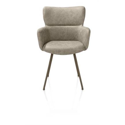 XOOON 4-pootjes steelbrown - stof Oregon Beige