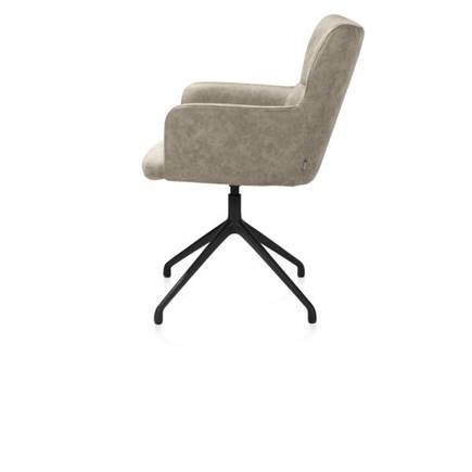 XOOON draaibaar - rough off black - stof Oregon Beige