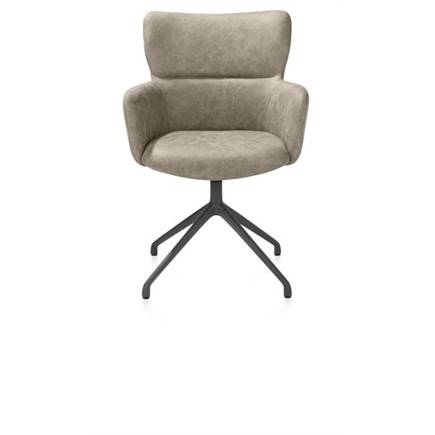 XOOON draaibaar - graphiet - stof Oregon Beige