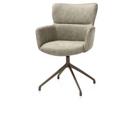 XOOON draaibaar - steelbrown - stof Oregon Beige