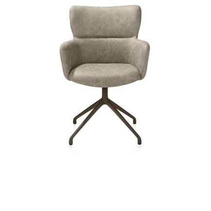 XOOON draaibaar - steelbrown - stof Oregon Beige