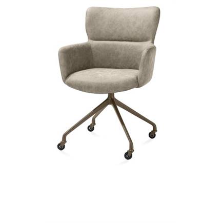 XOOON wielen - alu frame in steelbrown - stof Oregon Beige