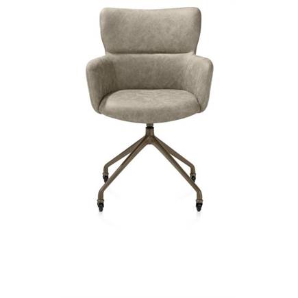 XOOON wielen - alu frame in steelbrown - stof Oregon Beige