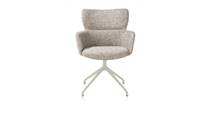 XOOON SAGE eetkamer fauteuil draaibaar - creme - stof Luton Koper