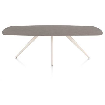 XOOON eetkamertafel ovaal 240 x 110 cm. - 4-pootjes - crème Lava