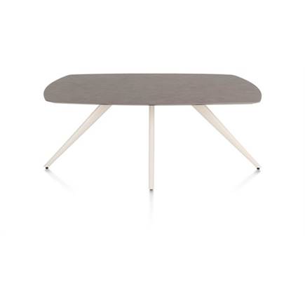 XOOON eetkamertafel ovaal 180 x 105 cm. - 4-pootjes - crème Lava