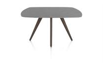 XOOON SALUTI ronde tafel eetkamertafel ovaal 150 x 105 cm. - 4-pootjes - steelbrown Antraciet