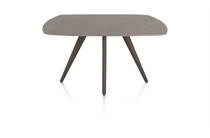 XOOON SALUTI ronde tafel EETKAMERTAFEL OVAAL 150 X 105 CM. - 4-POOTJES - STEELBROWN Lava