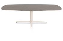XOOON SALUTI ronde tafel EETKAMERTAFEL OVAAL 240 X 110 CM. - CENTRALE POOT - CRÈME Lava