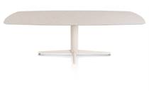 XOOON SALUTI ronde tafel EETKAMERTAFEL OVAAL 240 X 110 CM. - CENTRALE POOT - CRÈME Light Sand